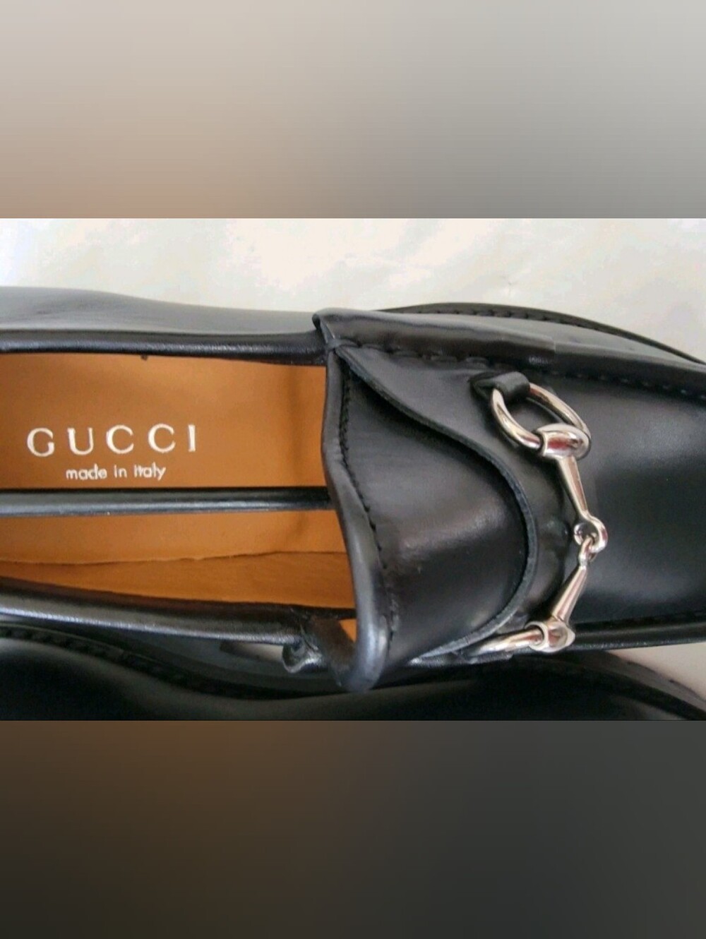 Brand New Gucci Loafers Women's Black Leather Horsebit Lug Sole Nero 7.5 Oxford